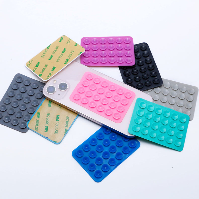 [Australia - AusPower] - CRYSTALFY Mystick Sticky Phone Stand Silicone Suction Phone Case Mount, Content Creator Essentials for TikTok Videos, Influencers, Hands-Free Mobile Accessory Holder Grip (Soft Pink) Soft Pink 