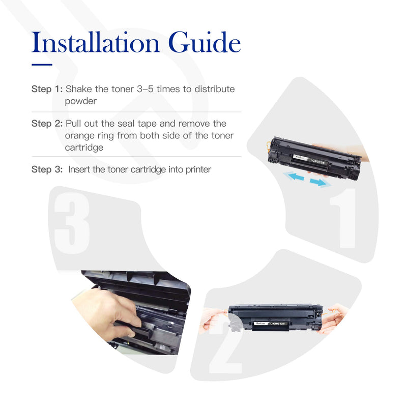 [Australia - AusPower] - ValueToner Compatible 125 Toner Cartridge Replacement for Canon 125 (3484B001AA) 1 Black Toner Compatible with Canon ImageClass MF3010, LBP6030w, LBP6000 Printer 