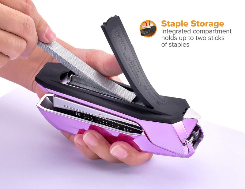 [Australia - AusPower] - Bostitch Ascend 3 in 1 Stapler with Integrated Remover & Staple Storage, 20 Sheet Capacity, Staple Storage, Lightweight 