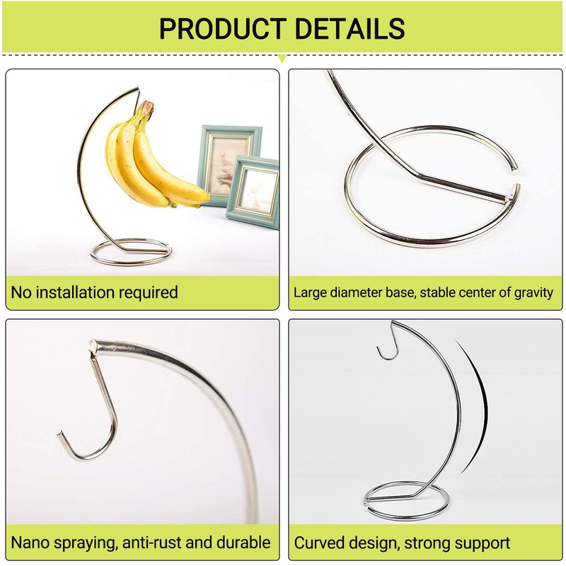 [Australia - AusPower] - Banana Tree Hanger, Stainless Steel Banana Hanging Bracket Wire Banana Tree Stand,Fruit Bowl For Kitchen Counter, Keep All Your Bananas Fresh 
