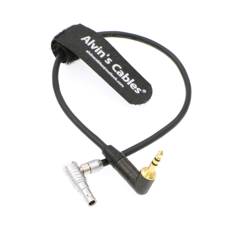 [Australia - AusPower] - Alvin's Cables 5 Pin Right Angle Male to Right Angle 3.5mm TRS Audio Cable for Z CAM E2 Camera 25cm 