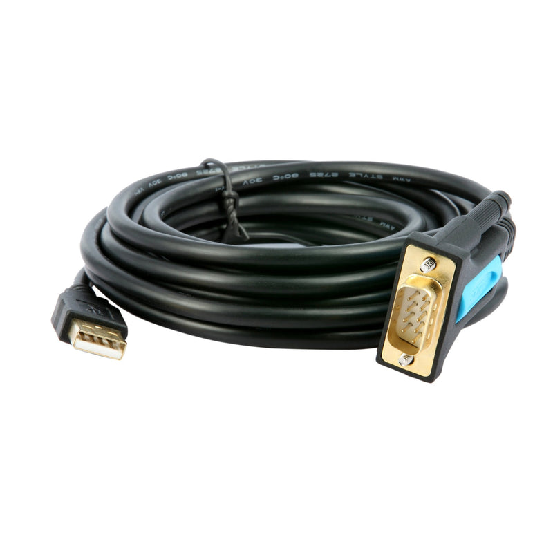 [Australia - AusPower] - TECHTOO USB 2.0 to Serial Adapter USB RS232 Cable USB Serial Cable Converter DB9 USB with Prolific Chip Gold Plated for Win10/8.1/8/7/Vista/XP/2000/Andorid/Linux/Mac OS X10.6 & Above (Prolific-3ft) Male Converter-3ft 