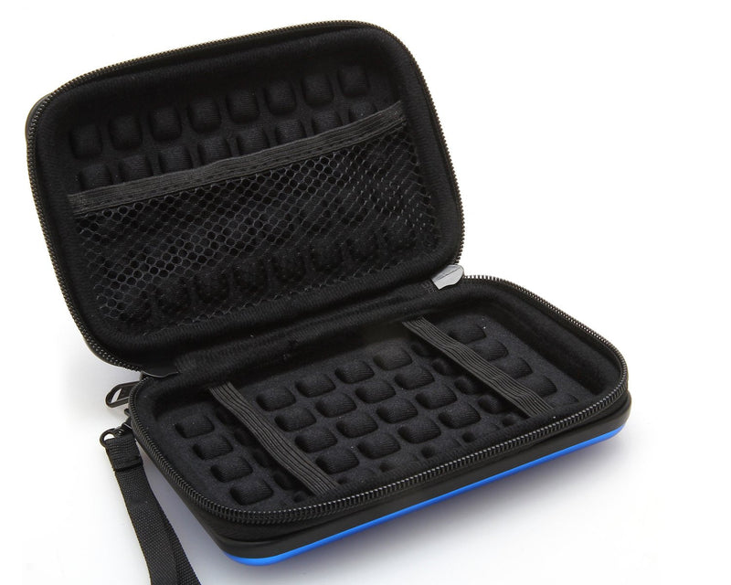 [Australia - AusPower] - KAYOND Anti-Shock Silver Aluminium Carry Travel Protective Storage Case Bag for 2.5" Inch Portable External Hard Drive HDD USB 2.0/3.0 (Blue) Blue 