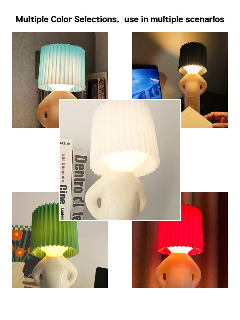 [Australia - AusPower] - Funny Bedside Table Lamp, Birthday Gifts for Men Women,Valentines Day Gifts for Him Her Boyfriend, Shy Boy Table Lamp, White Elephant Gifts for Adults,Funny Gifts for Men Women, Adult Gag Gifts Blue 