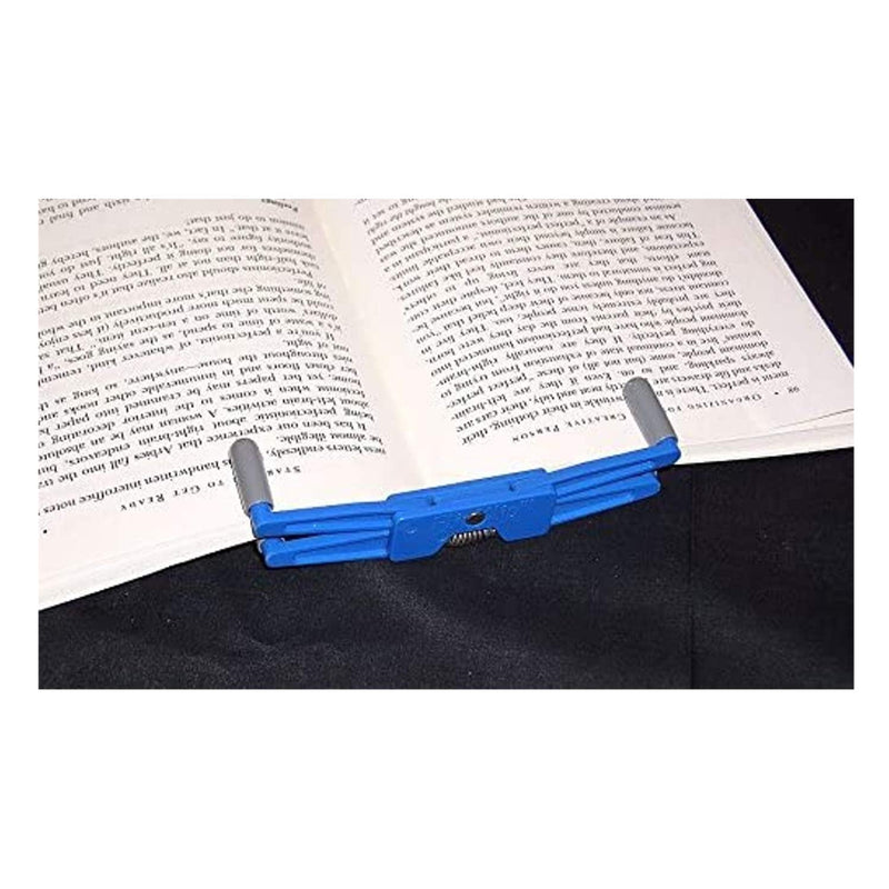 [Australia - AusPower] - FlipKlip Portable Book Page Holder for Hands Free Reading in Bed, on the Go, on the Treadmill & Exercise Bike - Works on Hardcovers, Paperbacks, Magazines, and Comic, Art, Piano and Recipe Books 3-Pack Blue 