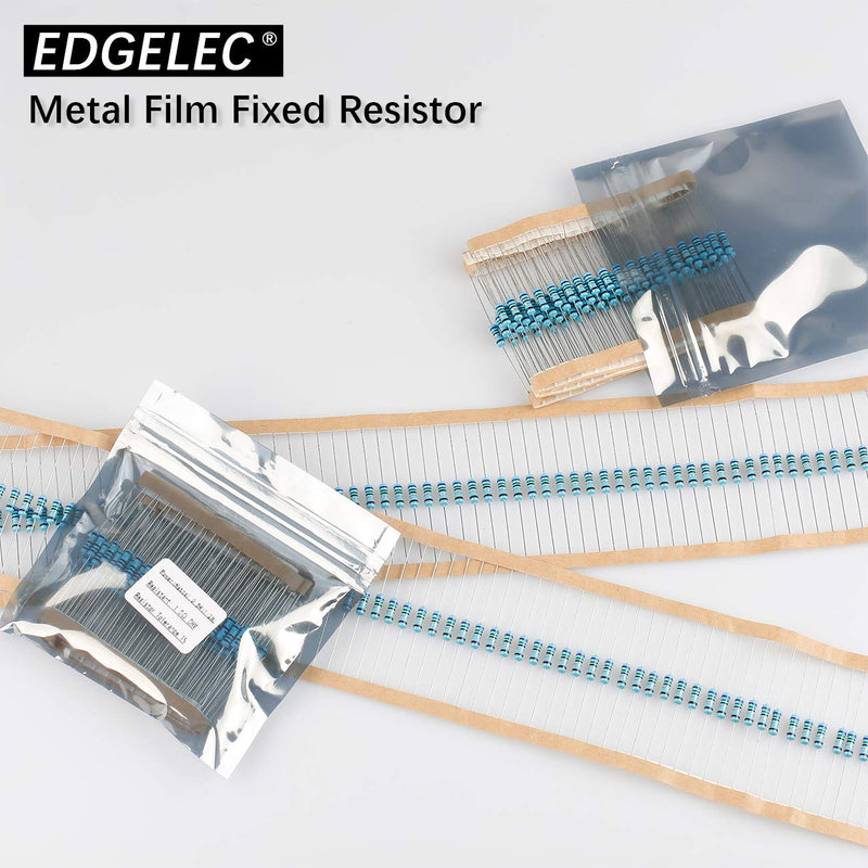 [Australia - AusPower] - EDGELEC 100pcs 1 ohm Resistor 1/4w (0.25 Watt) ±1% Tolerance Metal Film Fixed Resistor, Multiple Values of Resistance Optional [E6P001] 1 ohm 