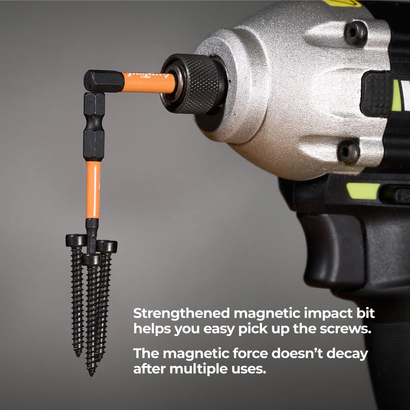 [Australia - AusPower] - toolant Impact Hex Head Allen Wrench Drill Bit Set 20pcs (Metric&SAE), 1/4 Hex-Shank S2 Steel Hex Bits Set, CNC Machined Tips with Magnetism, 2 Long with Storage Box 20pcs(Metric&SAE) 