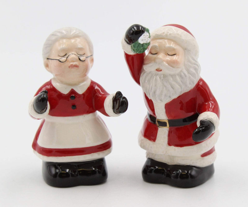 [Australia - AusPower] - Cosmos Gifts Kissing Santa Couple S/P Salt and Pepper Set, Multicolored 
