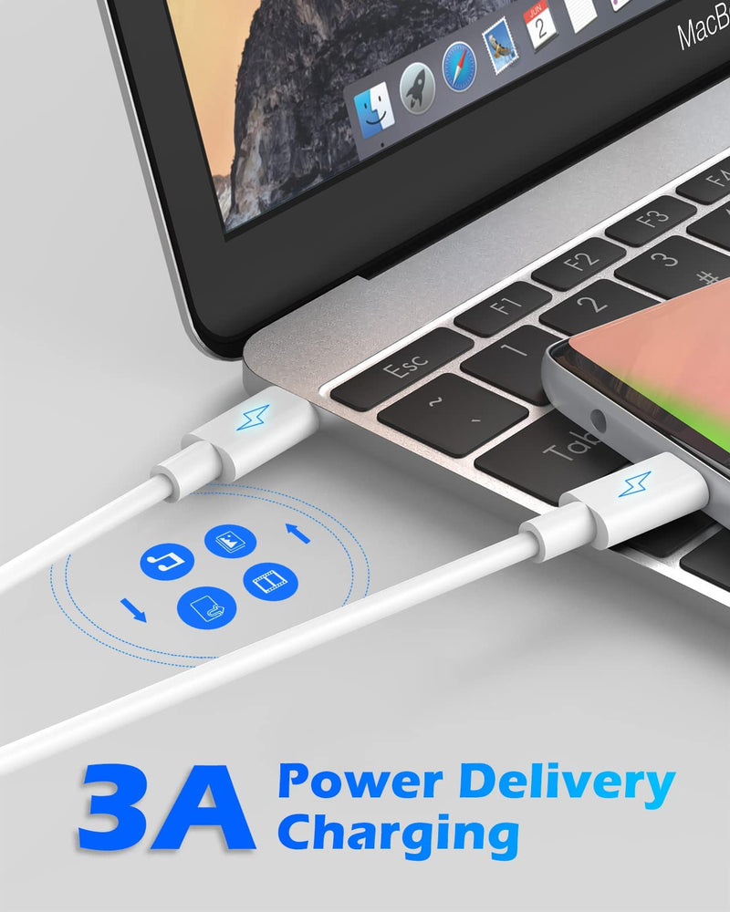 [Australia - AusPower] - USB C Charger for MacBook Air 13 inch, 12 in, iPad, iPhone, Samsung, 48W Dual Port with 30W USB-C Power Adapter for Mac Book Air M1 2020 2019 2018, 6.6ft Type C to C Cable 