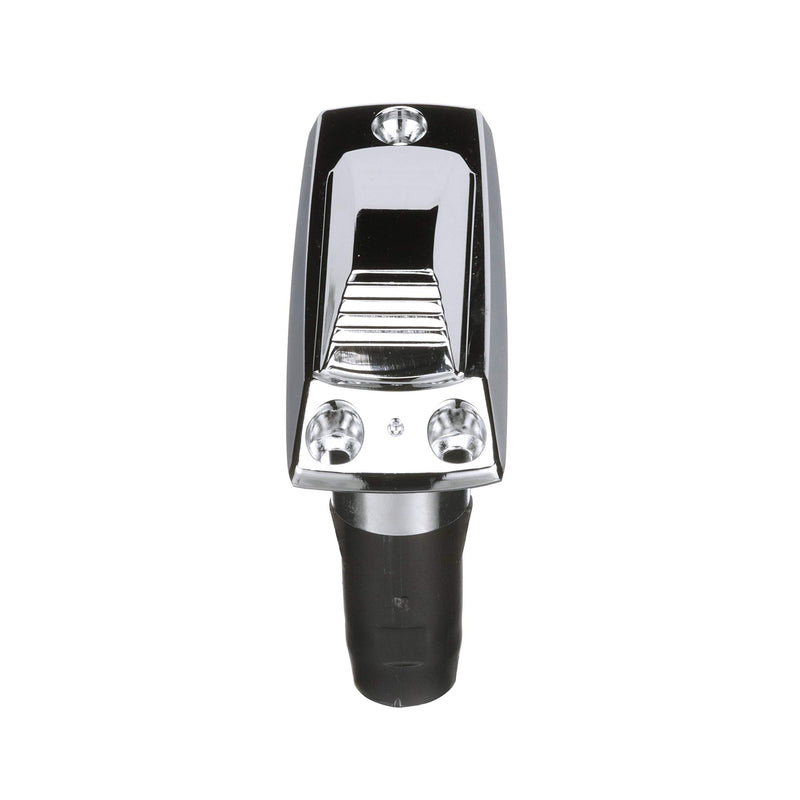 [Australia - AusPower] - Attwood 911339-7 Rectangle 2-Pin Base for 12-Degree Angled Light Pole, Swivel Cover, Zamak Finish, 4 Inches x 1 5/8 Inches 