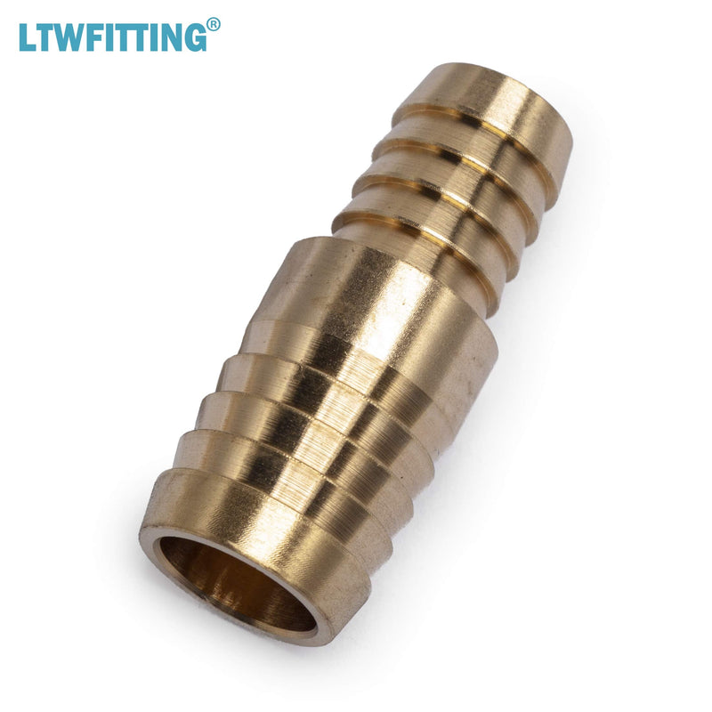 [Australia - AusPower] - LTWFITTING Brass Barb Hose Reducing Splicer Mender 1/2-Inch ID Hose x5/8-Inch ID Hose Fitting Air Water Fuel Boat(Pack of 5) 