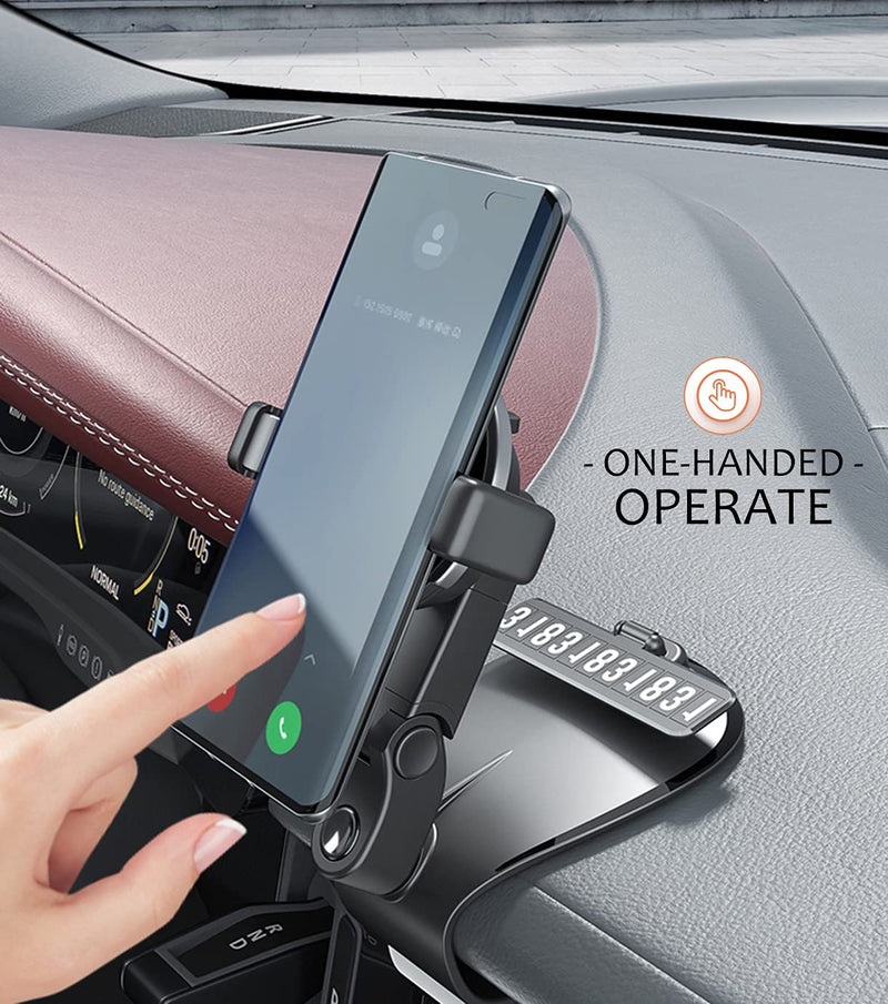 [Australia - AusPower] - 1200 Degree Rotation Universal Car Dashboard Phone Holder，New Upgraded Omni-Directional Rotating Dashboard Phone Holder for 4 to 7 Inch Smartphones 