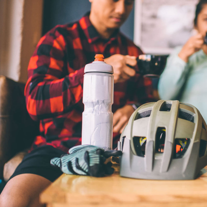 [Australia - AusPower] - Polar Bottle Breakaway Insulated Bike Water Bottle - BPA Free, Cycling & Sports Squeeze Bottle 20 Oz Black Bolt 