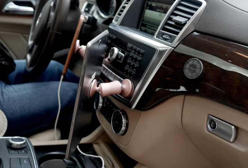 [Australia - AusPower] - ClutchIt The Original Dual Magnetic Movable Phone Holder and Tablet Mount (Rose Gold) Rose Gold 