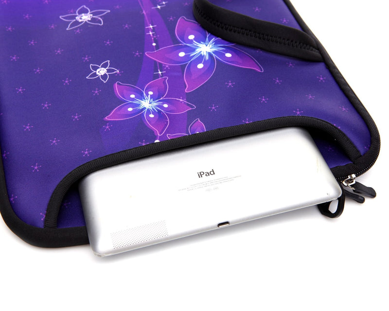 [Australia - AusPower] - 14-Inch Laptop Shoulder Bag Sleeve Case With Handle For 13" 13.3" 14" 14.1" Netbook/Macbook Air Pro (Purple) Purple 