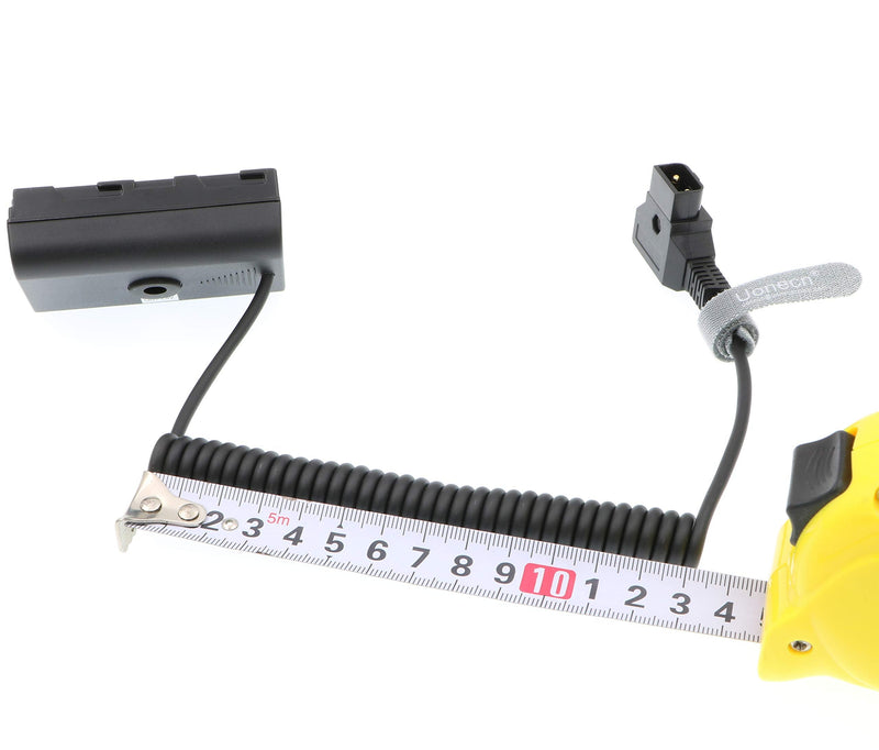 [Australia - AusPower] - Uonecn NP F550 Dummy Battery to D-Tap Coiled Power Cable for Sony NP F570 NP F970 Monitor 
