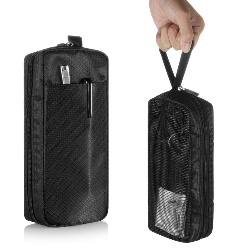 [Australia - AusPower] - CM Travel Cable Organizer Case Bag Portable Computer Accessories Zipper Mesh Pouch Bag for Holding Laptop Mouse, Power Bank, USB, Adapter, Charger, Cellphone and Cosmetics 