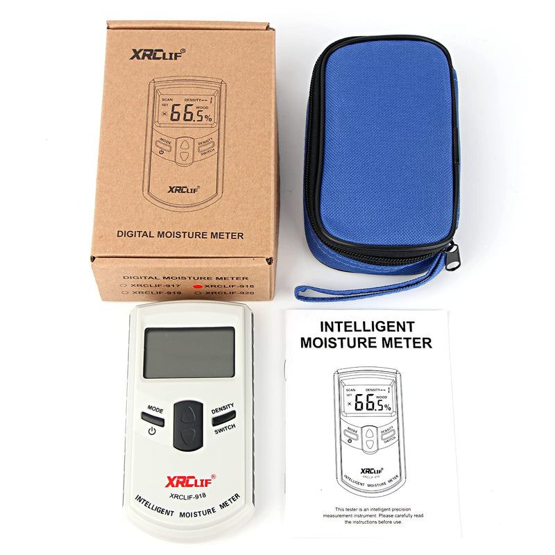 [Australia - AusPower] - Handheld Wood Moisture Tester Meter with LCD Display, To Measure the Percentage of Water in Firewood, Furniture, Floor, Building, Cordwood and Trees 