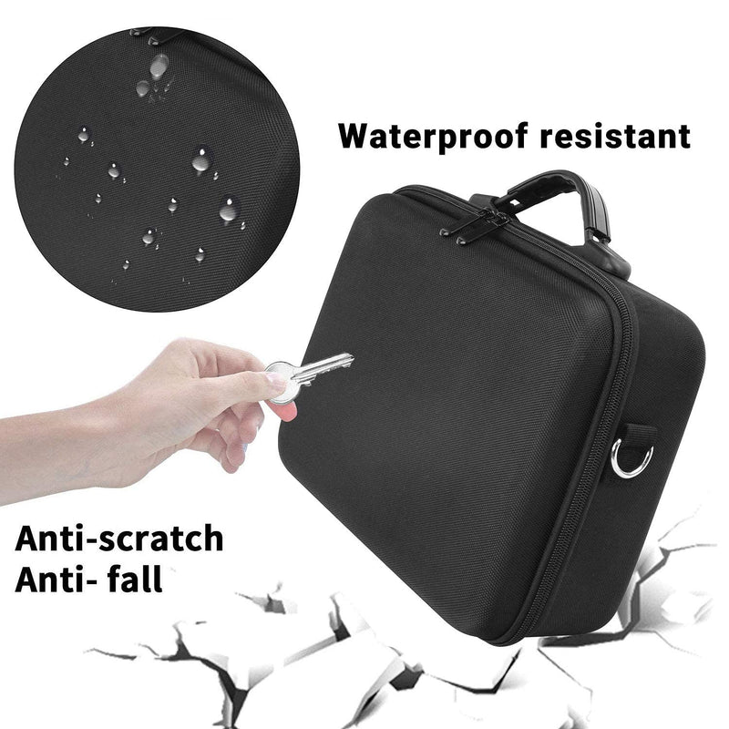 [Australia - AusPower] - Carrying Case for Hyperice Hypervolt / Hypervolt Plus 5 Attachment Slots Portable Storage Bag Waterproof Anti Shock Hard Shell Case for Hypervolt Massage Device (Case Only) 