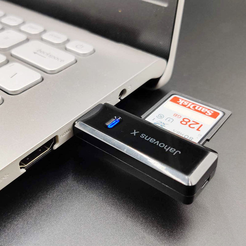 [Australia - AusPower] - USB 3.0 SD Card Reader for PC, Laptop, Mac, Windows, Linux, Chrome, SDXC, SDHC, SD, MMC, RS-MMC, Micro SDXC Micro SD, Micro SDHC Card and UHS-I Cards (Black) USB 3.0 SD Card Reader (Black) 