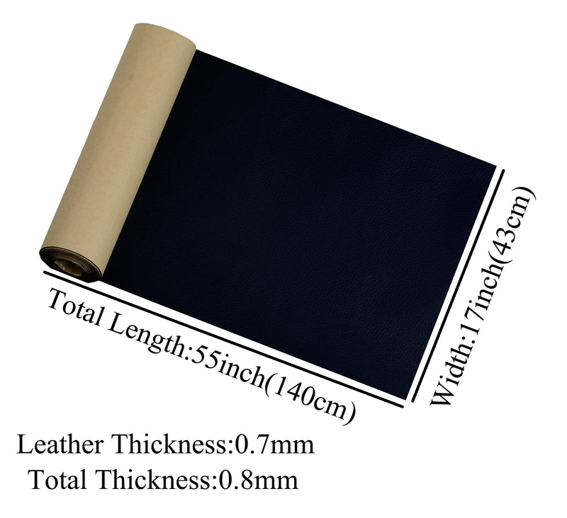 [Australia - AusPower] - Leather Repair Patch for Couches 17X55inch Large Self-Adhesive reupholster Tape Patches kit for Couch Car Seats Furniture Sofa Vinyl Chairs Jackets Shoes Fabric Fix Tear (Beige White, 17x55 inch) Beige White 