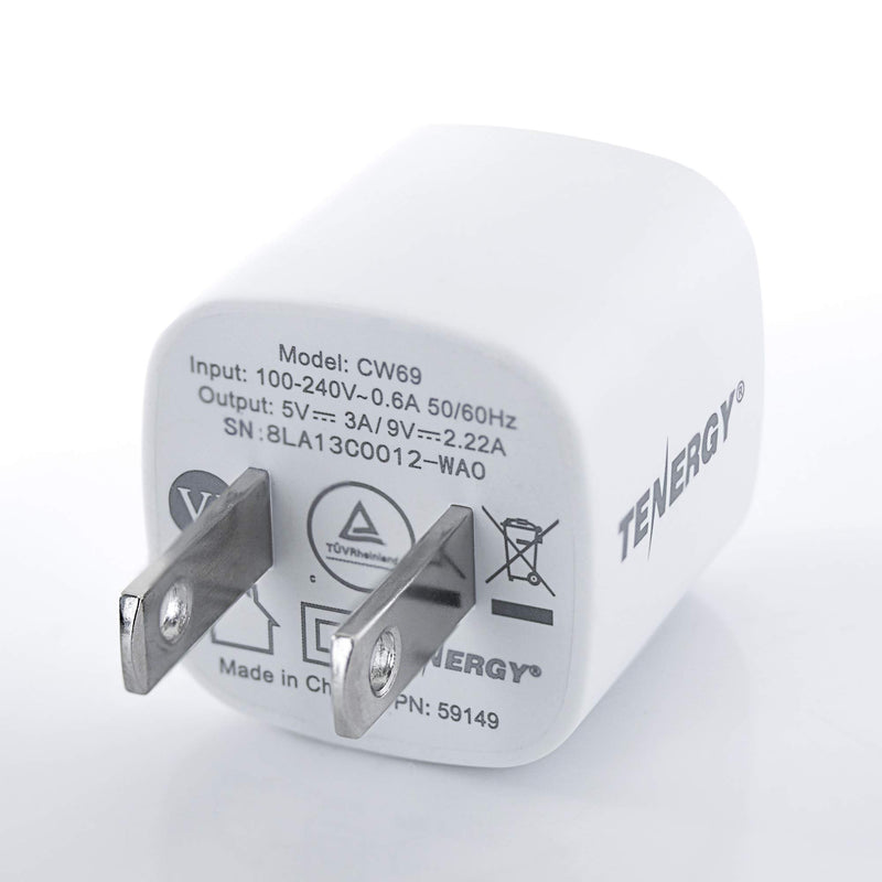 [Australia - AusPower] - Tenergy USB-C Charger with PD 20W, Fast Charging iPhone 12/12 Mini / 12 Pro / 12 Pro Max / 11, Galaxy, Pixel 4/3, iPad Pro (Cable not Included) 