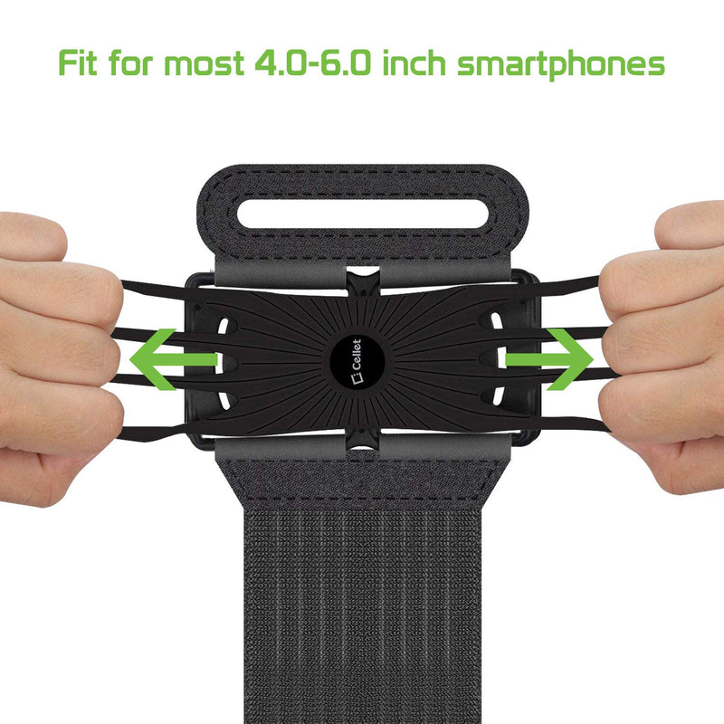 [Australia - AusPower] - Cellet Sports Fitness Armband Adjustable Running Sleeve Cell Phone Holder Water Resistant Elastic Case Compatible with Apple iPhone 12 Pro 12 Mini 12 Pro Max 11 Pro Max 11 XR XS X 10 SE 8 Plus 8 7 