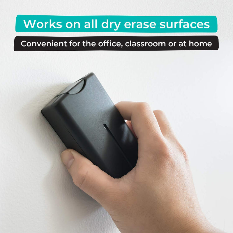 [Australia - AusPower] - WallDeca Magnetic All-in-One Cleaning Dry Eraser, with Cleaning Solution Included - Felt Bottom Surface, Made for Whiteboard Dry Erase Board 