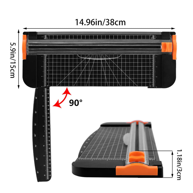 [Australia - AusPower] - Famomatk 23PCS Weeding Tools for Vinyl, Craft Weeding Tools Set with 12Inch Paper Cutter and Trimmer for Scrapbooking,Silhouettes,Cameos,Lettering,Cutting,Craft Paper, Labels and Cardstock 