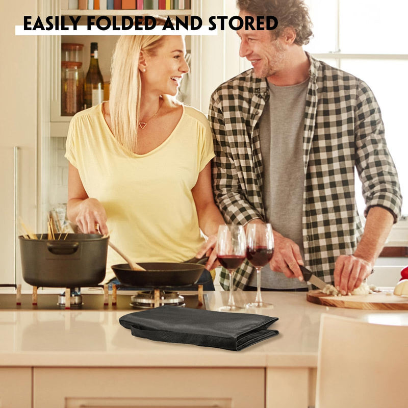 [Australia - AusPower] - Heat-Resistant Nylon Waterproof Dust Cover for Cuisinart TOA-60 Convection Toaster Oven Airfryer, for Instant Pot Duo Crisp 11-in-1 Air Fryer, Electric Pressure Cooker 6 Quar (16.53X16.53X14.96 IN) 