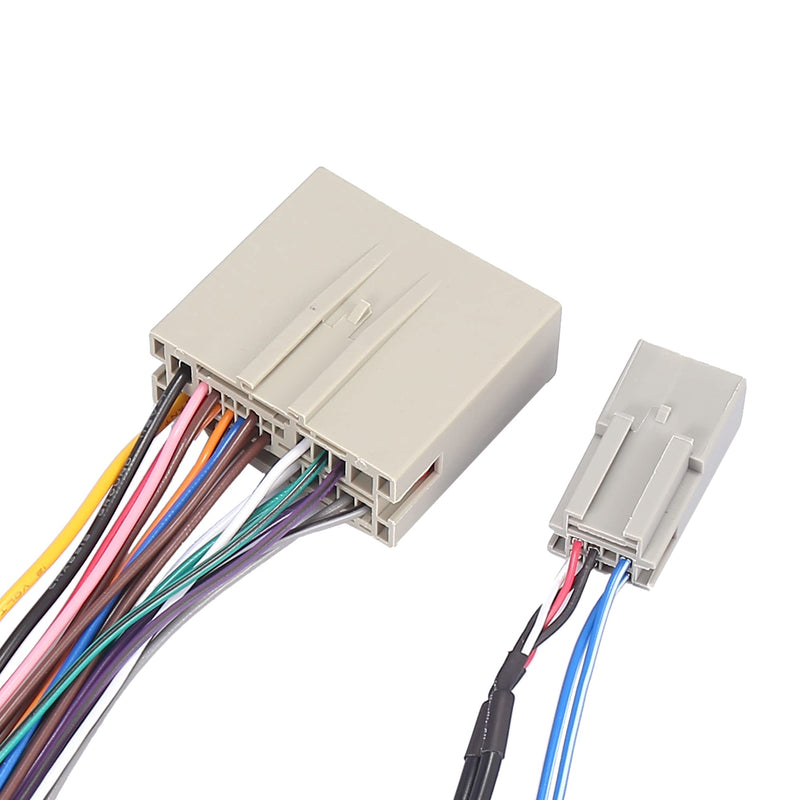 [Australia - AusPower] - X AUTOHAUX 70-5521 Car Stereo CD Player Wiring Harness Set Wire Radio Adapter 2 RCA Connector for Ford Freestar 2004-2007 