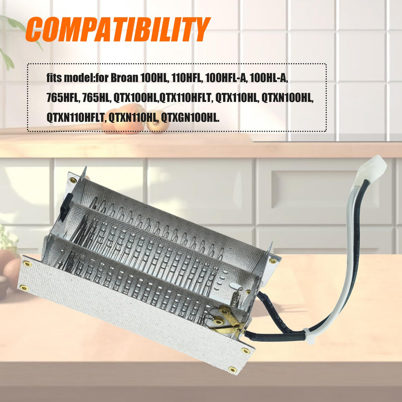 [Australia - AusPower] - S97020888 Heating Element Compatible with Broan Nutone S97020888 S97016565 bathroom fan replacement parts,120V Heating Element Parts for Heater Fan Light Bathroom,Bath Fan Vent 