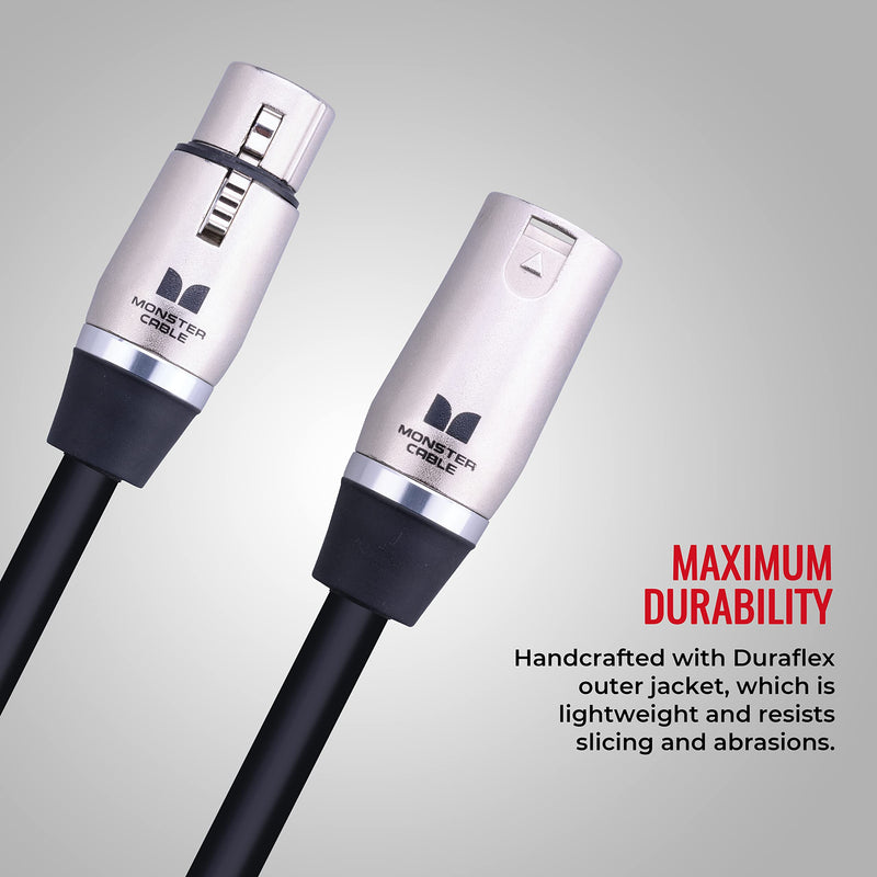 [Australia - AusPower] - Monster Prolink Performer 600 Microphone Cable - Engineered with Custom Monster XLR Connectors, Microfiber Dielectric, Duraflex Jacket, and Carbon Polymer Shielding, 5 ft. Cable 