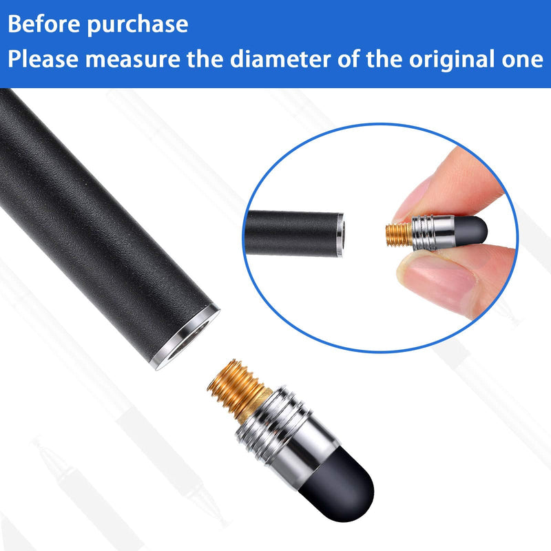 [Australia - AusPower] - Zonon 30 Pieces Replacement Stylus Tips Conductive Touch Screen Pens Tips Capacitive Silicone Rubber Stylus Tips for Touch Screen Pens, No Touch Door Opener Tools (0.19 Inch) 