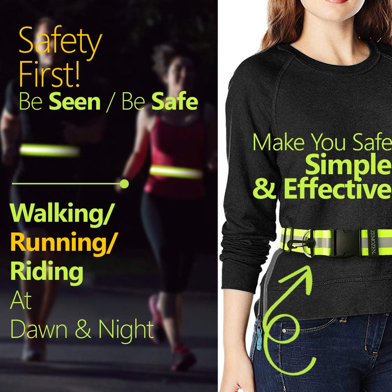 [Australia - AusPower] - High Visibility Safety Reflective Sash - A Perfect Substitute for Reflective Vest Reflective Jacket - Reflective Belt Adjustable, Stylish, Durable Night Safety Walking Gear for Men, Women, Kids 