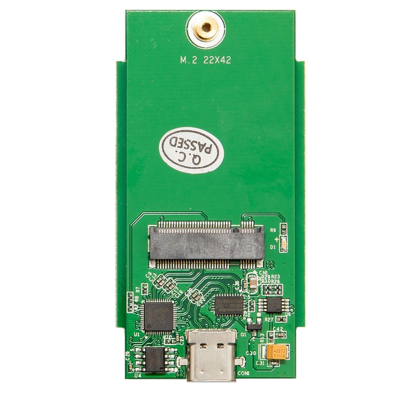 [Australia - AusPower] - Aluminum M.2 NGFF B-Key to USB 3.1 Type-C M.2 2242 SSD Enclosure Portable External Solid State Drive Enclosure SY-ENC25040 