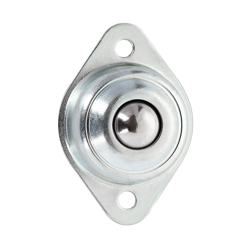 [Australia - AusPower] - 16 PCS 1/2 Inch Roller Ball Transfer Bearing, Flange Mounted Carbon Steel Round Ball Transfer Unit, Universal Rotation Ball Casters for Conveyor, Roller Stand, Transmission, Load Capacity 22 lbs 1/2 Inch Ball Transfers 16 