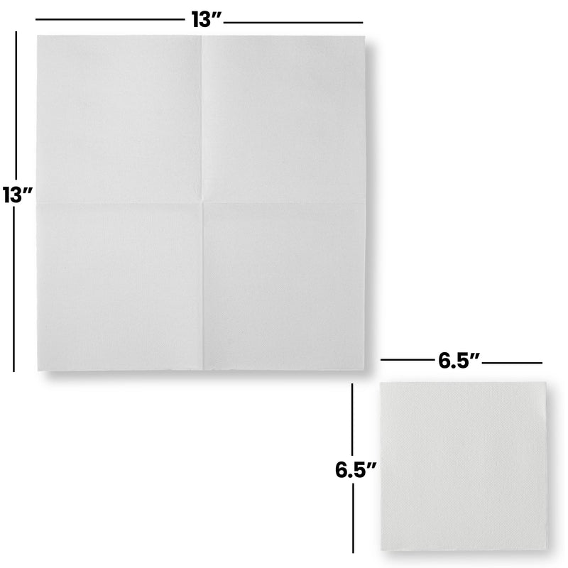 [Australia - AusPower] - Disposable Luncheon Napkins Paper Everyday, [200 Pack] 13" x 13" 2-Ply Quilted Lunch Napkins, Disposable Napkins For Everyday Use, Party Or Event 