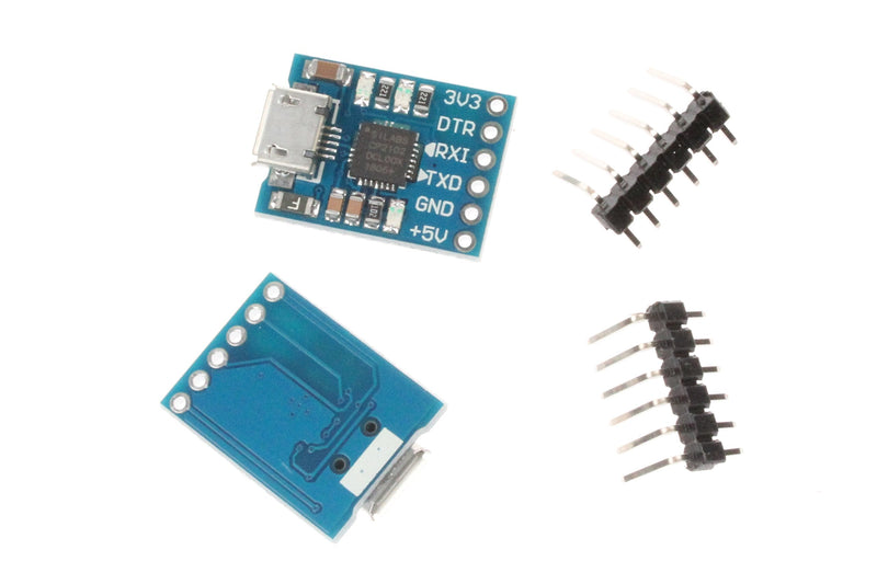 [Australia - AusPower] - NOYITO CP2102 Micro USB to TTL Serial Module UART 6 Pin Serial Converter STC Downloader (Pack of 2) 