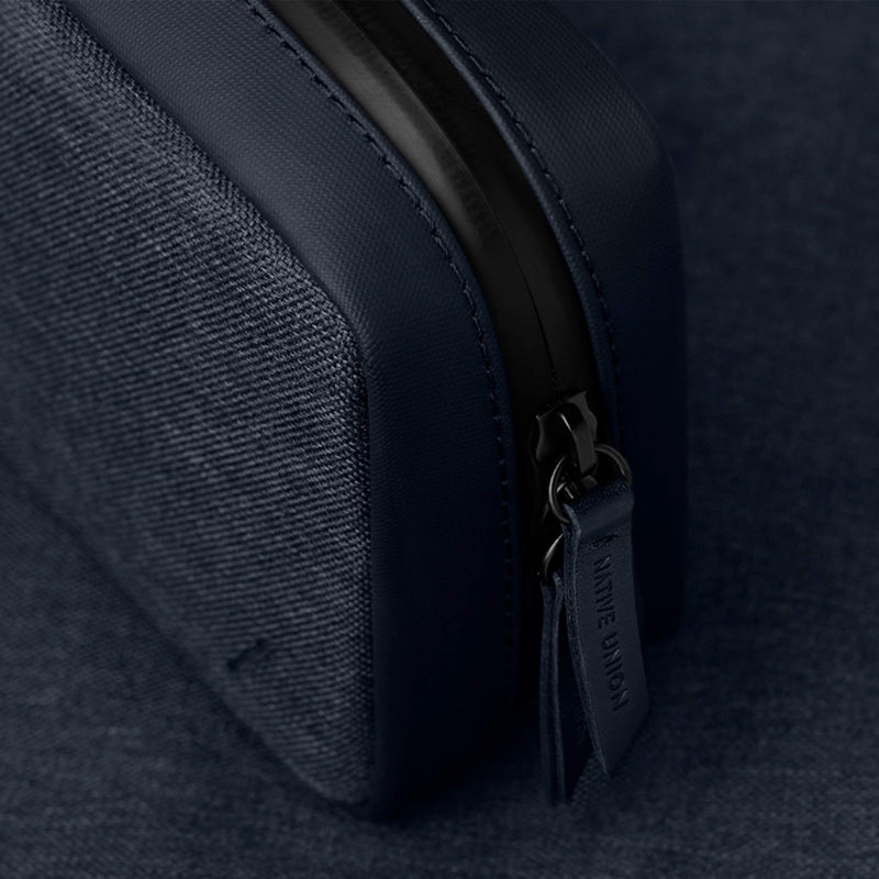 [Australia - AusPower] - Native Union Stow Organizer – Premium Travel Tech Kit Crafted with Durable Canvas – Keep Essentials Organized with Flexible Storage & Quick-Access Pocket for Cables, Chargers, SIM Card & More (Indigo) Indigo V2 