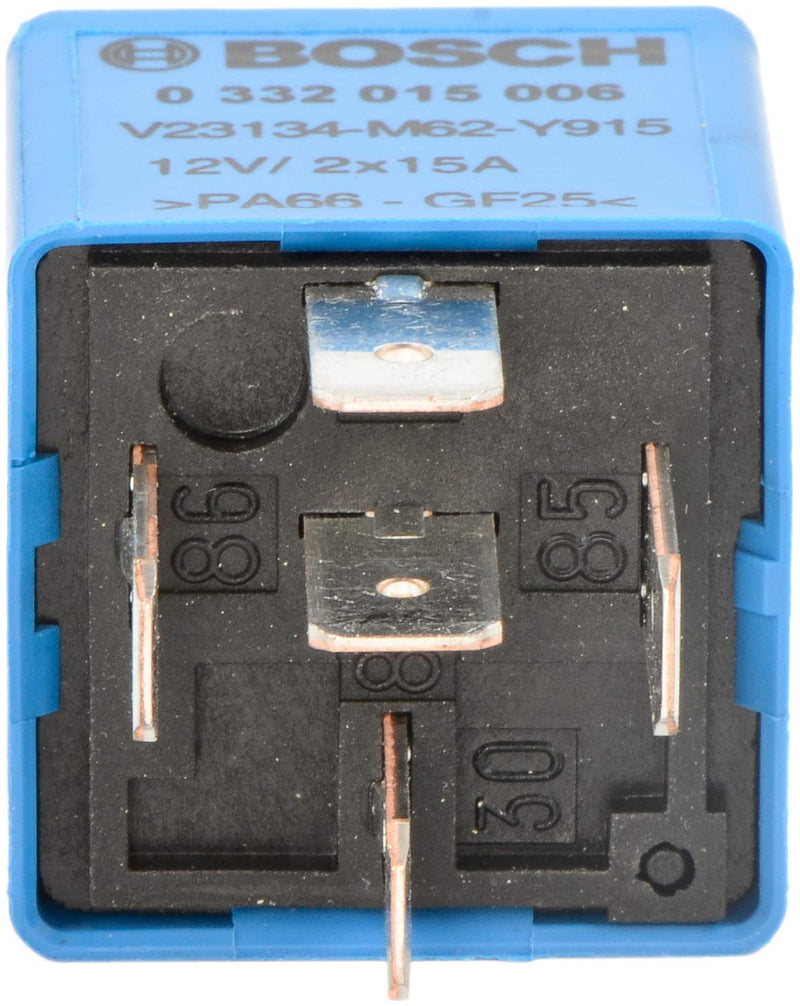 [Australia - AusPower] - Bosch 0332015006 Normal Open Mini Relays - 5 Pins, 12 V, 2x15 A 
