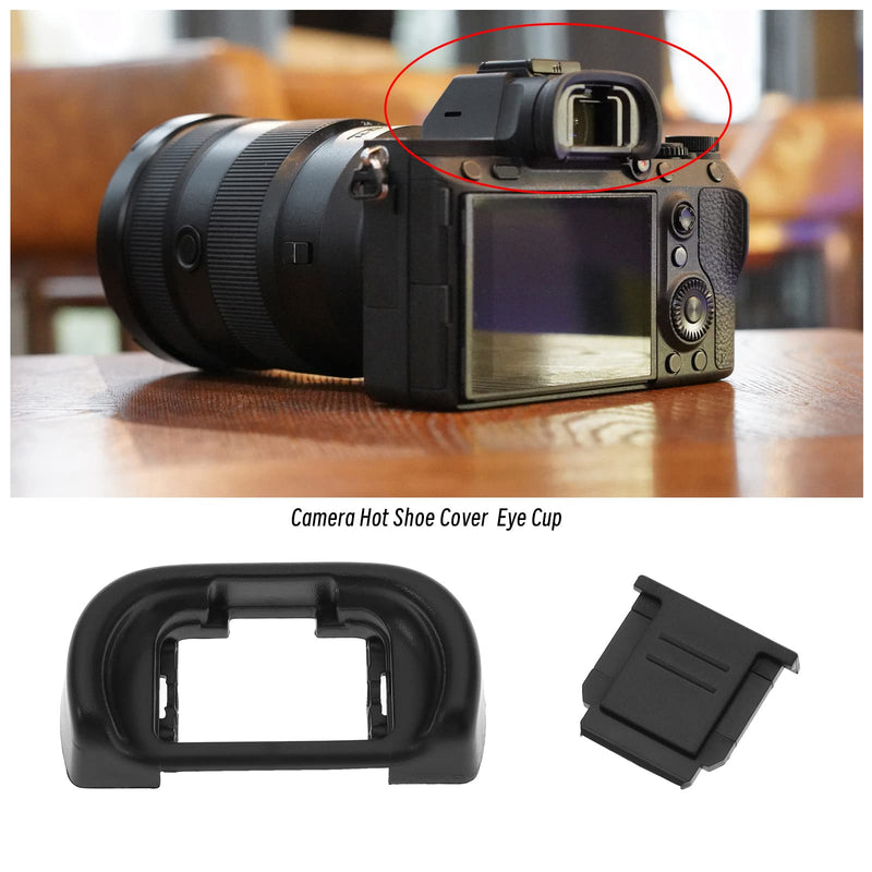 [Australia - AusPower] - EP-11 Eyecup Eyepiece Viewfinder, Hot Shoe Protective Cover, Compatible with Sony A6000 A6100 A6300 A6400 A6500 A6600 A3500 A3000 A58 NEX-6 ZV1 ZV1 A7C, Etc. 
