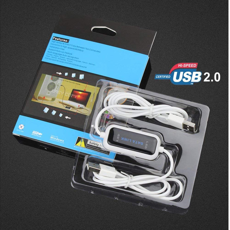 [Australia - AusPower] - Unifire High Speed USB Pc to Pc Online Share Sync Link Net Direct Data File Transfer Bridge LED Cable Easy Copy Between 2 Computer 