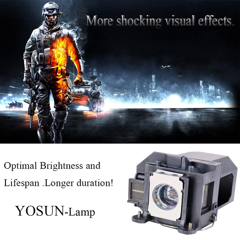 [Australia - AusPower] - YOSUN V13h010l57 Projector Lamp for Epson Brightlink 450wi 455wi Powerlite 450w 450wi 460 Elplp57 Projector Replacement Lamp Bulb 