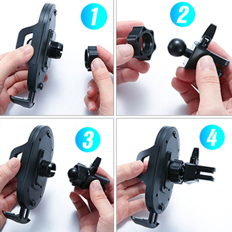 [Australia - AusPower] - VOVIGGOL Car Phone Holder Mount,【2021 New Upgrade Doesn't Slip & Drop】 Air Vent Universal Cell Phone Holder for Car Hands Free Easy Clamp Cradle in Vehicle Compatible with All Apple iPhone Android 