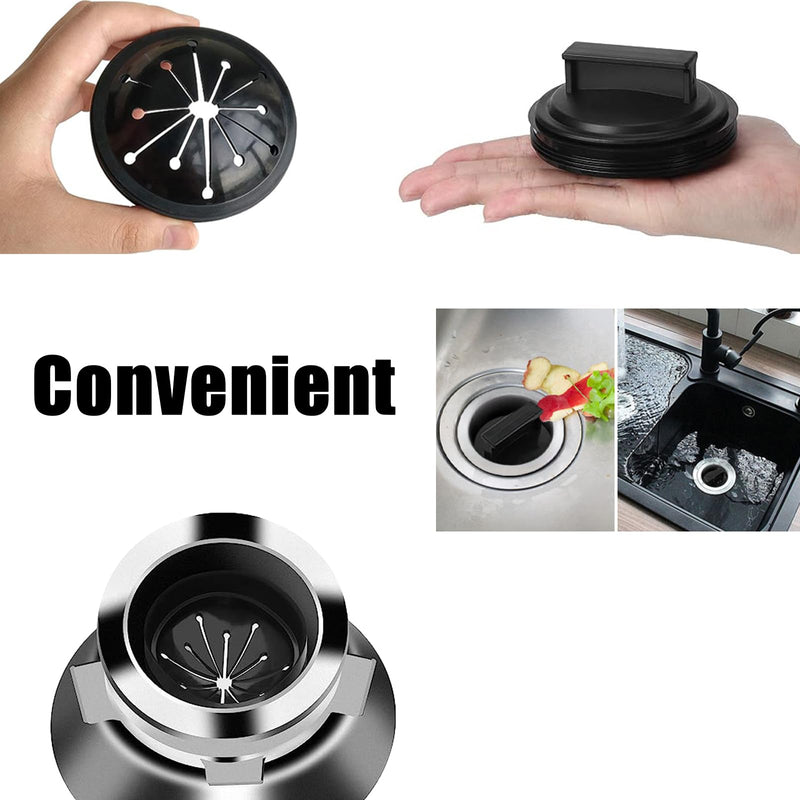 [Australia - AusPower] - Garbage Disposal Splash Guard Collar Sink Baffle,Food Waste Disposer Accessories for Waste King,Whirlaway and GE Models,3-1/8 Inch Multi-Function Drain Plugs,Splash Guard for Sink 