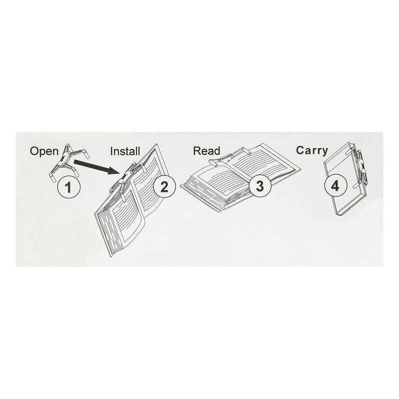 [Australia - AusPower] - FlipKlip Portable Book Page Holder for Hands Free Reading in Bed, on the Go, on the Treadmill & Exercise Bike - Works on Hardcovers, Paperbacks, Magazines, and Comic, Art, Piano and Recipe Books 3-Pack Blue 