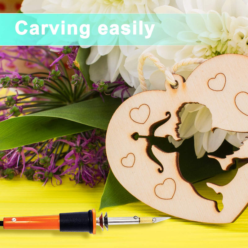 [Australia - AusPower] - 19 Pieces Electric Hot Knife Cutter Tool, Hot Knife Multipurpose Stencil Cutter with Metal Stand, 14 Pieces Blades, 3 Pieces Chuck Sleeves for Cutting Carving Soft Thin Styrofoam Foam Making Stencils 