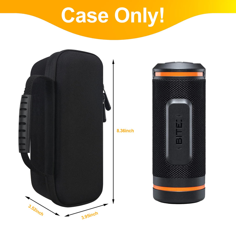 [Australia - AusPower] - BOVKE Carrying Case Compatible with Bushnell Wingman Golf GPS Bluetooth Speaker, Extra Mesh Pocket for Charging Cords and Accessories, Black + Inside Black Black + Inside Balck 