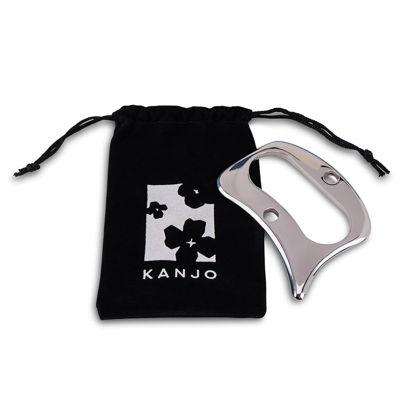 [Australia - AusPower] - Kanjo - Pain Relief Gua Sha Myofascial Tool - Stainless Steel Muscle Scraper Tool - Help Relieve Pain, Muscle Tension & Improve Circulation - Scraping Massage Tool for Soft Tissue Release 